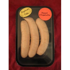 Boudin Blanc au Piment d'Espelette 