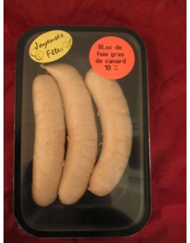 Boudin Blanc au bloc de foie Gras de Canard 10%