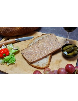 Pâté au Piment d'Espelette - Barquette de 1 tranche 180 gr