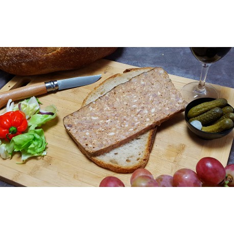 Pâté au Piment d'Espelette - Barquette de 1 tranche 180 gr