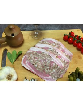 poitrine de porc farcie cuite au four - 4 tranches 190 gr